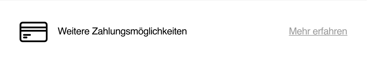 Weitere Zahlungsmöglichkeiten 
