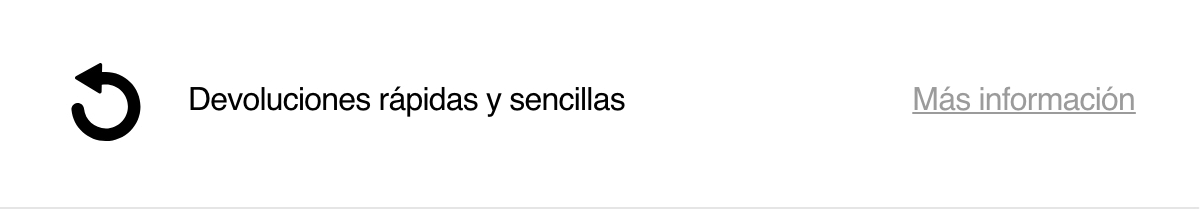 Devoluciones rápidas y sencillas
