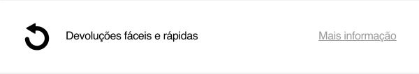 Devoluções fáceis e rápidas