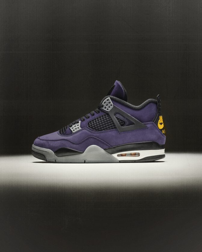 Air Jordan 4 Imperial Purple - vue latérale