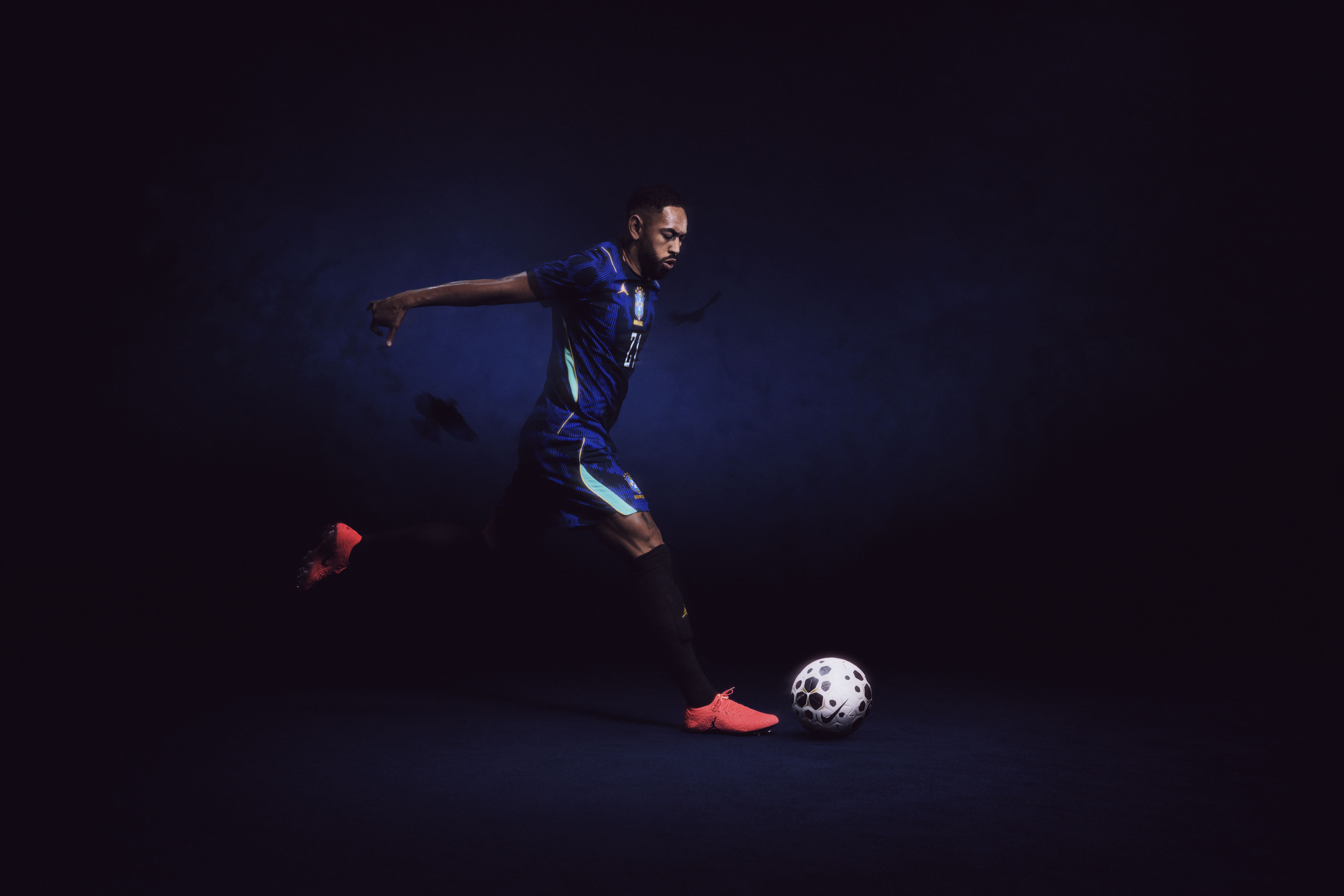 Matheus Cunha avec le maillot Brésil Jordan 2026