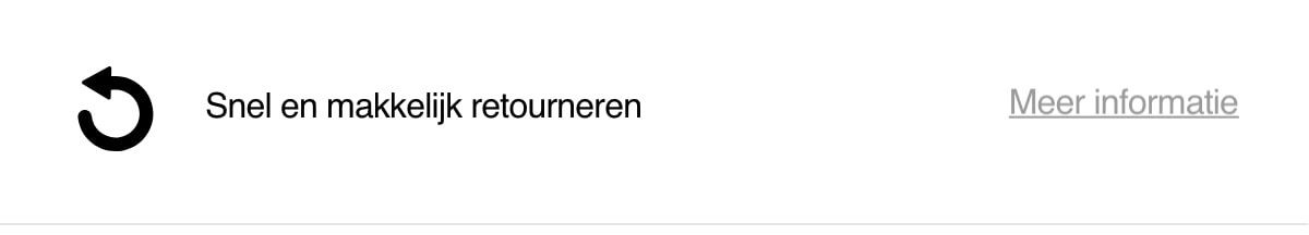 Snel en makkelijk retourneren