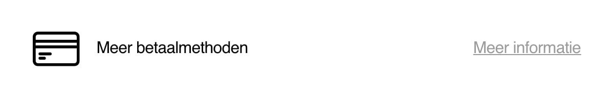 Meer betaalmethoden