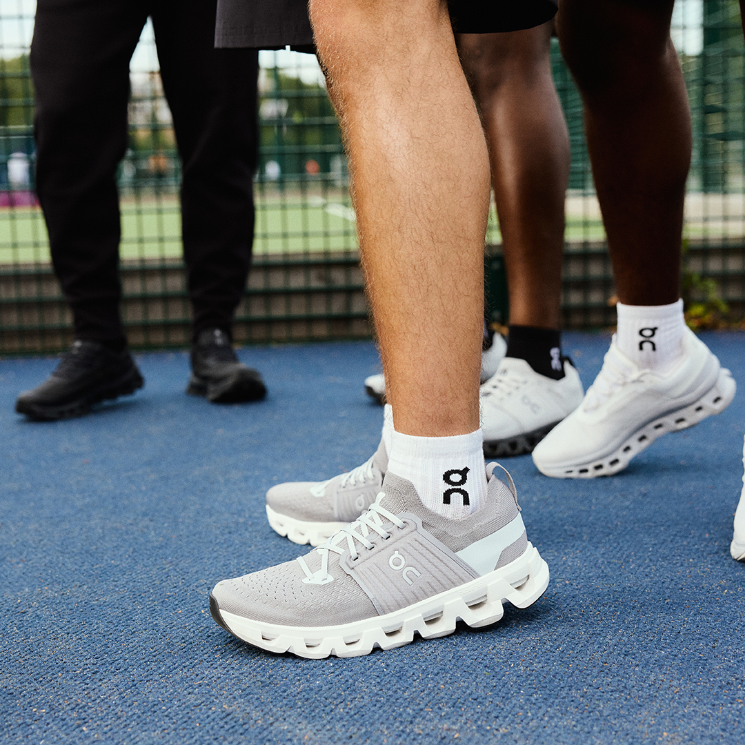 Runner avec des chaussures de running